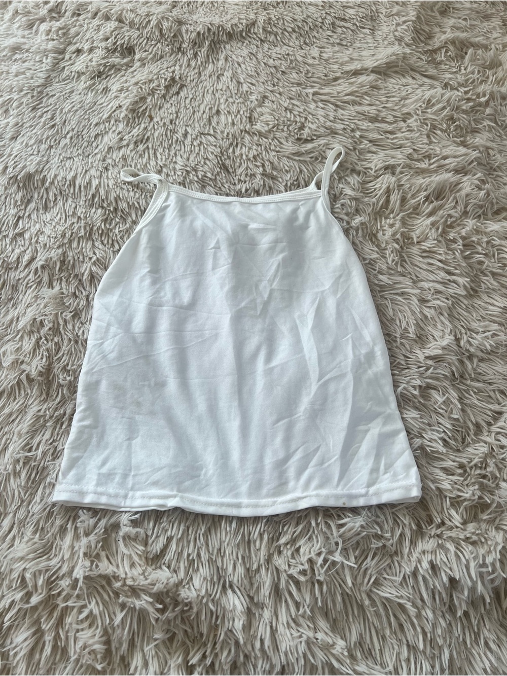 Classic White Spaghetti-Strap Tank Top - Women